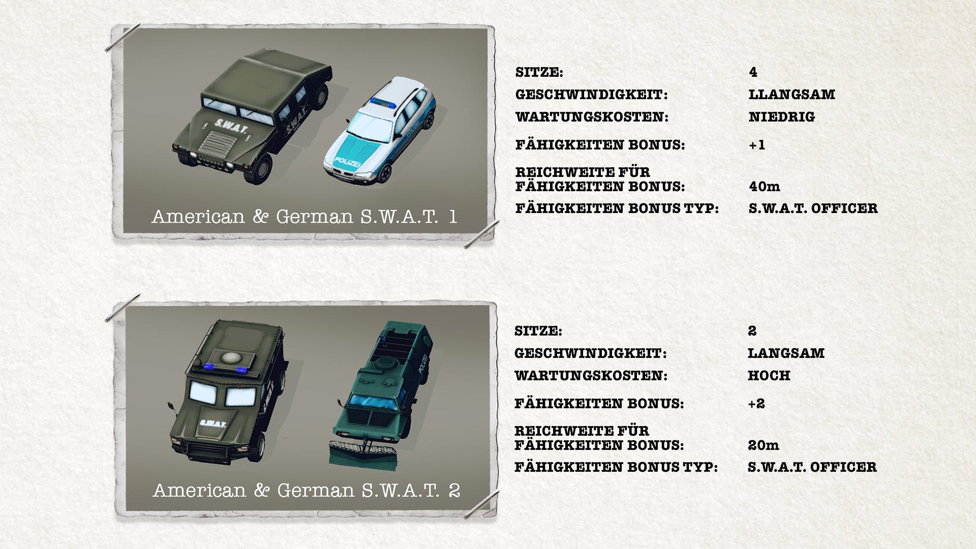 POLICE TACTICS: IMPERIO - Vehicles