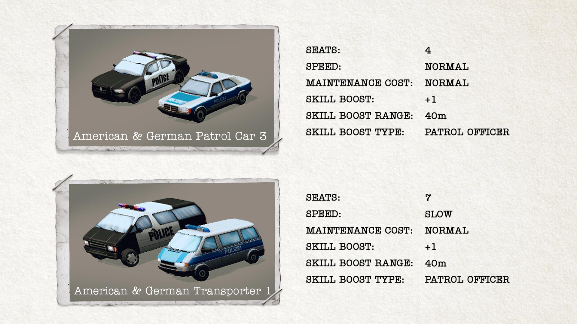 POLICE TACTICS: IMPERIO - Vehicles