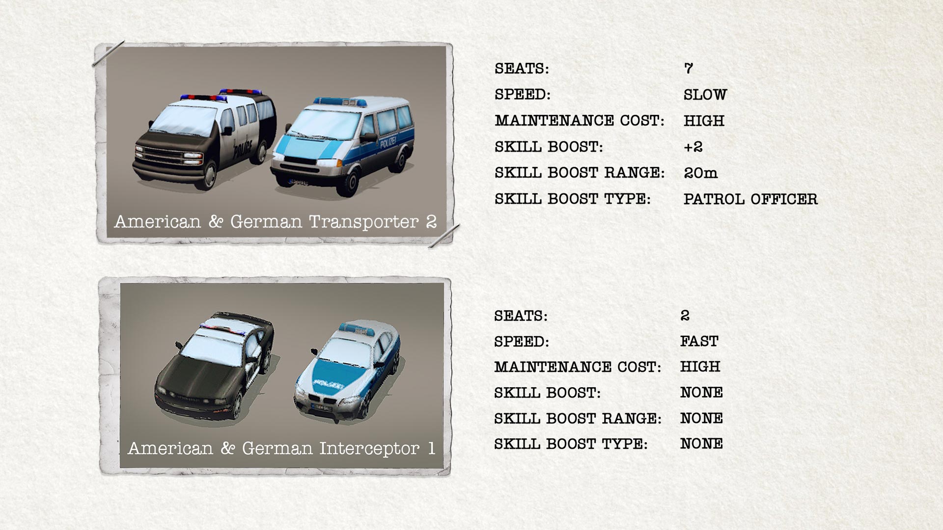 POLICE TACTICS: IMPERIO - Vehicles